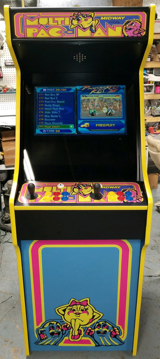 Ms. Pac Man Full Size Cabinet (Jamma Wired) - ecAmusements - Arcade ...