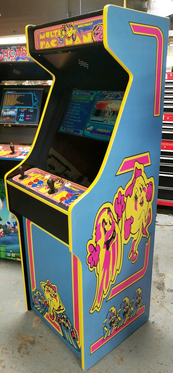 Ms. Pac Man Full Size Cabinet (Jamma Wired) - ecAmusements - Arcade ...